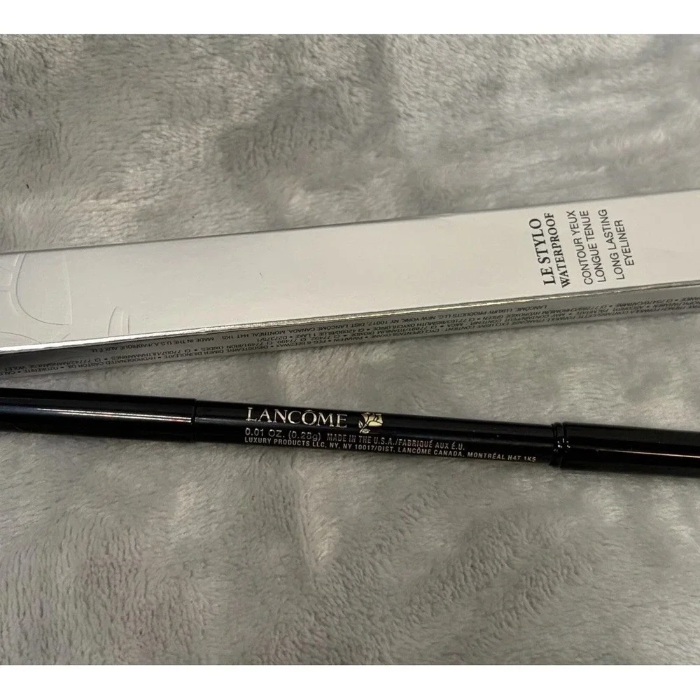 Lancome‎ Le Stylo Waterproof Eyeliner Noir Black Smudge End NIB Discontinued